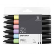 W&N PROMARKER SET 6PC TONS PASTELS