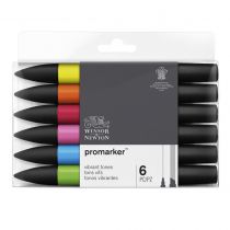 W&N PROMARKER SET 6PC TONS VIBRANTS