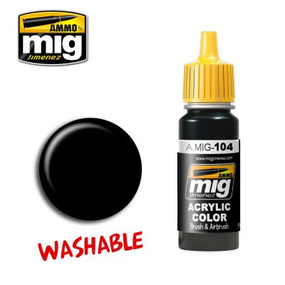 WASHABLE BLACK 17ML