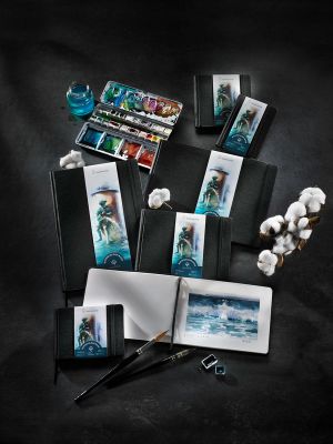 WATERCOLOUR BOOK 100% COTON 250G Coll� en Surface 60 Pages 