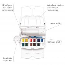WINSOR & NEWTON COTMAN AQUARELLE SET DE VOYAGE EXTERIEUR
