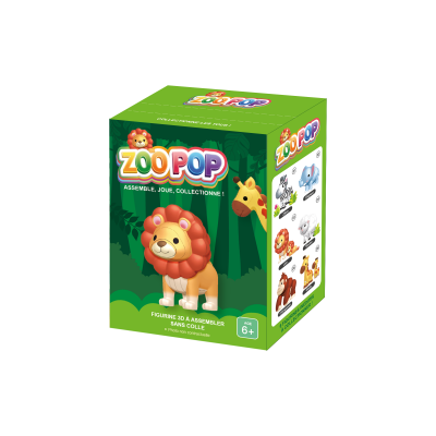 ZOO POP FIGURINE 3D ANIMAUX - LION