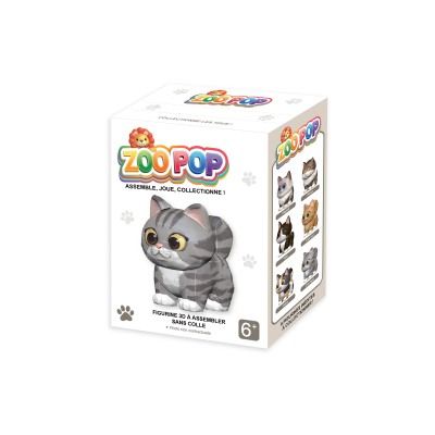 ZOO POP FIGURINE 3D CHATS - CHAT TIGR�
