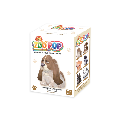 ZOO POP FIGURINE 3D CHIENS - BASSET