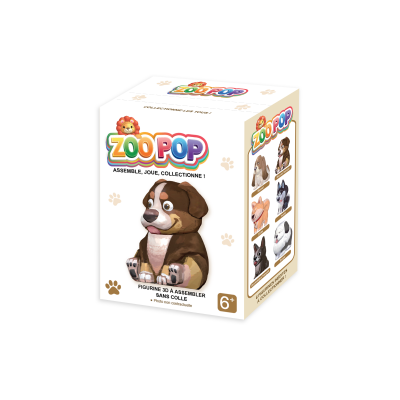 ZOO POP FIGURINE 3D CHIENS - BOUVIER BERNOIS