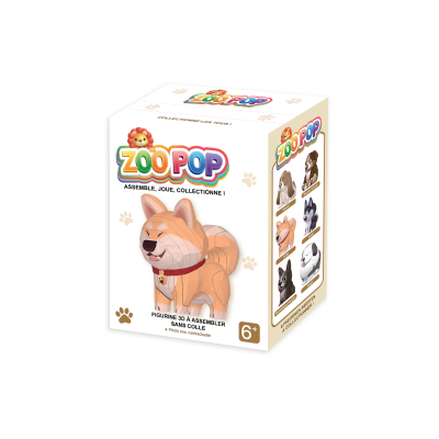 ZOO POP FIGURINE 3D CHIENS - SHIBA